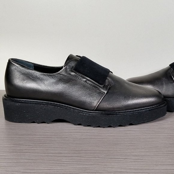 Aquatalia Kenley Weatherproof Derby, Charcoal Metallic, Womens Size 7.5 M - Picture 7 of 10